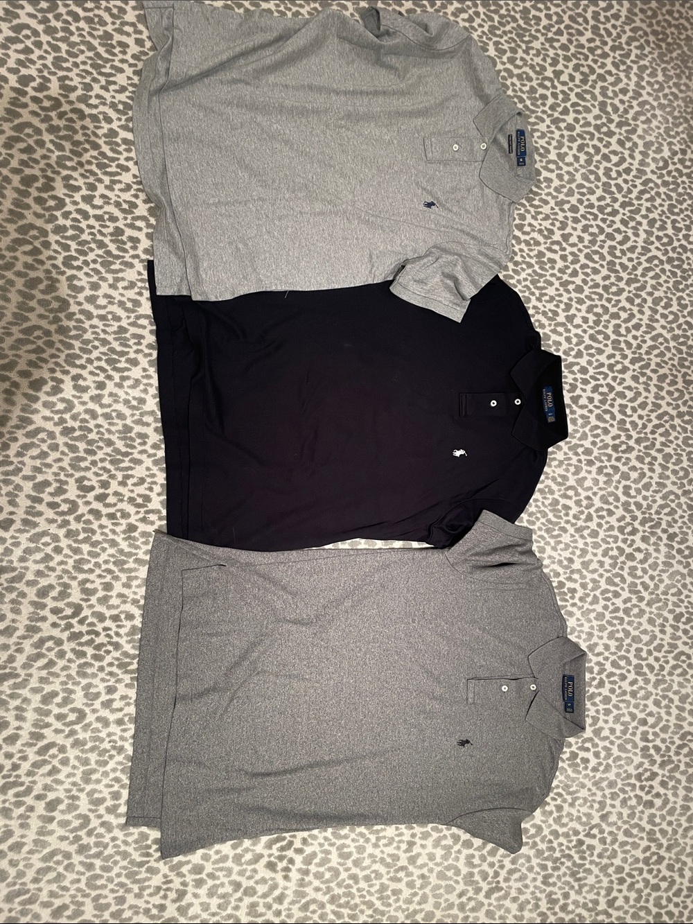 3 Polo by Ralph Lauren Men’s Polo Black & Gray Mix size
